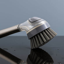 Cleaning Brushes Set, Scrub Brush Bathroom Brush, Long Handle Liquid Dispenser Pot Washing Brush - dailyneed.life