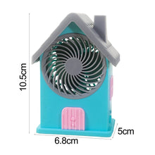 Mini House Fan House Design Rechargeable Portable Personal Desk Fan For Home , Office & Kids Use (Battery Not Include) - dailyneed.life