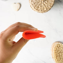 Red Silicone Dish Scrubber Sponge Mildew Free, Non Stick, Heat Resistant - dailyneed.life