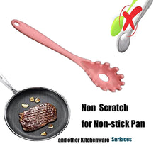 Silicone Pasta Fork Spaghetti Strainer, Non-Slip Heat Resistant - dailyneed.life
