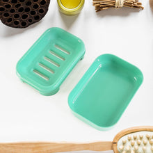Premium Quality Rectangular Aqua Green Plastic Soap Case (1 Pc) - dailyneed.life
