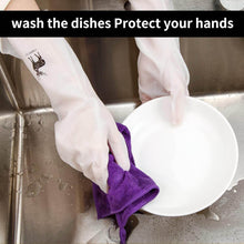 Reusable Deer Print Rubber Cleaning Gloves (1 Pair ) - dailyneed.life
