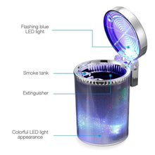 Premium Quality LED Illuminated Car Ashtray with Lid and Detachable Holder (1 Pc) - dailyneed.life