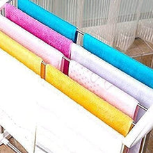 Multi-Functional Single Tier Mobile Towel Foldable Rack for Cloth and Towel / Stainless Steel and Plastic Made Mobile Towel and Cloth Rack Holder Indoor / Outdoor Standing Movable Cloth Dryer Rack, Balcony Cloth Drying Stand - dailyneed.life