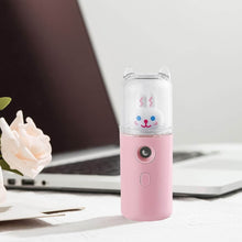 Portable Mini Facial Steamer – USB Rechargeable Nano Mist Sprayer with Cute Cartoon Design - dailyneed.life