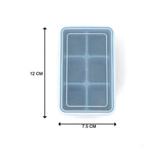 6 Grid Silicone Ice Tray Used In All Kinds Of Places Like Household Kitchens For Making Ice From Water And Various Things And All With Color Box (1 Pc) - dailyneed.life