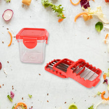 Multifunction Vegetable Cutter Manual Vegetable Quick Dicer Fruit Chopper Slicer with 3 Interchangeable Stainless Steel Blade Inserts, Non-Skid Base Slicer and Chopper - dailyneed.life