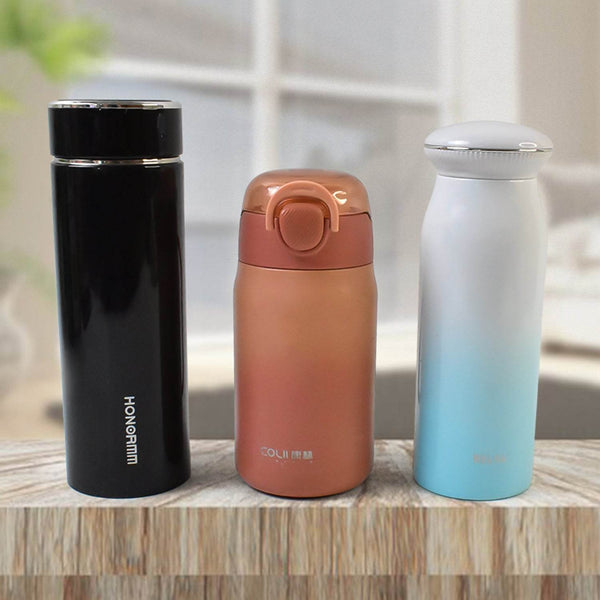 Stainless Steel Vacuum water Bottle 400ML (1 Pc) - dailyneed.life