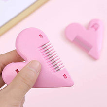 Heart Shape Plastic Hair Cutting Scissors (1 Pc / With Card Packing) - dailyneed.life