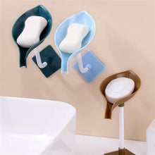 Soap Holder Leaf-Shape Self Draining Soap Dish Holder, With Suction Cup Soap Dish Suitable for Shower, Bathroom, Kitchen Sink - dailyneed.life