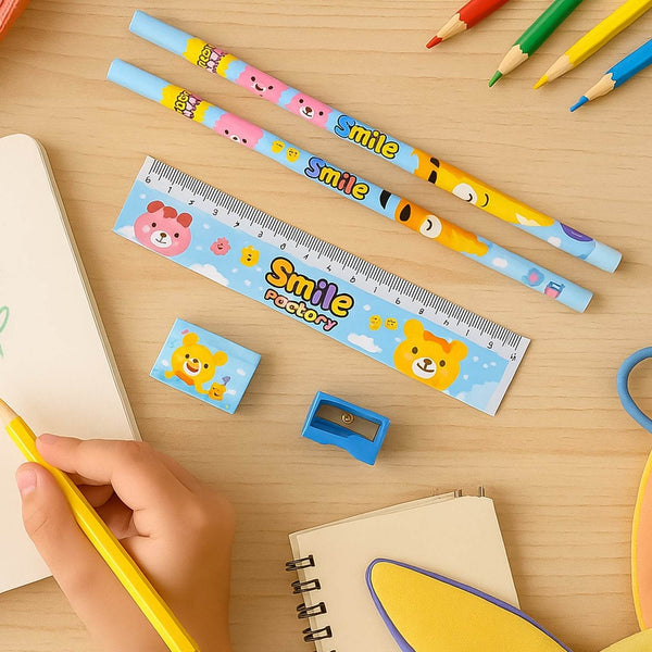 Wooden Pencil Set (5 Pc): School Supplies, Stationery Set for Kids - dailyneed.life