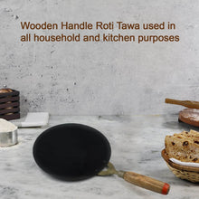 Wooden Handle Roti Tawa used in all household and kitchen purposes for making rotis and parathas nonstick tawa etc. - dailyneed.life