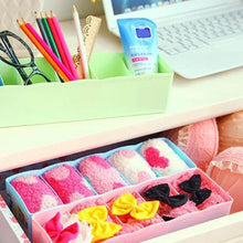 Desktop Storage Organizer Box Set - 5 Grid Compartments for Clothing, Underwear, Socks & Ties (4-Piece) - dailyneed.life