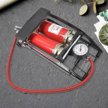 Dual-Cylinder Foot Pump, Portable Floor Bike Pump, 100PSI Air Pump - dailyneed.life