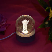 Moon 3D Crystal Ball Lamps with Base For Bedroom 3D Lamps (1 Pc) - dailyneed.life
