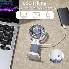 Mini Fan Rechargeable Table Fan Handheld Fan USB Fan Desk Fan Cooling Fan For Home , Office , Car, & Multi Use Fan (Battery Not Include) - dailyneed.life