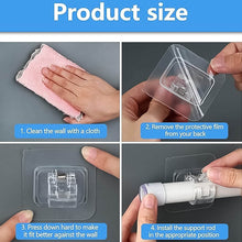 Self-Adhesive Transparent Wall with Spring-Loaded Anti-Slip Clip (1 Pc) - dailyneed.life