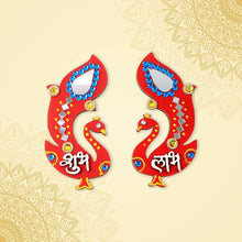 Decorative Wooden Shubh Labh Wall Hanging (2 Pc) - dailyneed.life