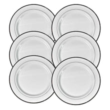 Round Plastic Dinner Plates Wedding Birthday Party Tableware Supplies (6 Pcs Set) - dailyneed.life