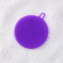 Purple Silicone Dish Scrubber Sponge Mildew Free, Non Stick, Heat Resistant - dailyneed.life