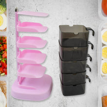 Rotating Spice Jars Vertical Rotatable Seasoning Box 5 Section / Tier With 5 Spoon (1 Set) - dailyneed.life