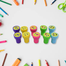 Emoticon Stamps 10 pieces in Round Shape Stamp (Multicolor / 10 Pc) - dailyneed.life