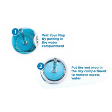 RAPID STEEL SPINNER BUCKET MOP 360 DEGREE SELF SPIN WRINGING WITH 2 ABSORBERS FOR HOME AND OFFICE FLOOR CLEANING MOPS SET - dailyneed.life