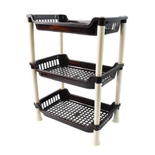 Apex Small Multiuse Plastic Storage Rack Organizer 3-Tier - dailyneed.life