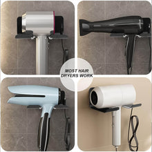 Hair Dryer Holder Wall Mounted Space Plastic Drill Blow Dryer Organizer Rack for Hair Tool Bedroom Bathroom - dailyneed.life