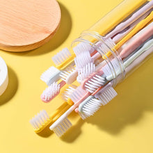 Plastic Toothbrush With Plastic Round Box (20 pcs Set) - dailyneed.life
