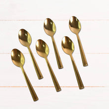 Premium Luxurious Stainless Steel Coated Spoons (6 Pcs Set / Golden) - dailyneed.life