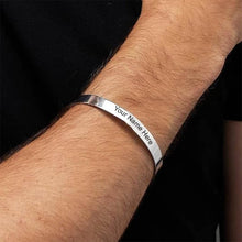 Customized / Personalized Stylish Kada Bracelet (1 Pc / Silver) - dailyneed.life