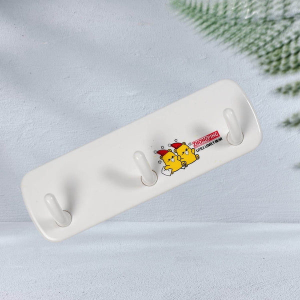 3 Pin Plastic Cloth hanger, Wall Door Hooks Rail for Hanging Clothes. - dailyneed.life