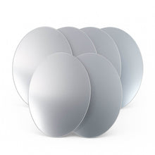Elegant Oval Frameless Wall Mirror for Home & Office Decor (6 Pc) - dailyneed.life