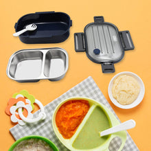 304 Stainless Steel Thermal Lunch Box Leakproof Food Storage Containers, 2-Compartment Lunch Box, Lunch Box for Boys, Girls, Kids, School & Office (500ML) - dailyneed.life