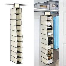 10 Tier Multipurpose Storage Rack, Foldable, Collapsible Fabric Wardrobe Organiser for Clothes - dailyneed.life