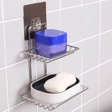 Kitchen Bathroom Soaps Storage Rack with 2 Hook for Home - dailyneed.life