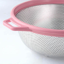 Stainless Steel Colander with Handle - Large Metal Mesh Basket Strainer (1 pc) - dailyneed.life