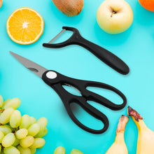 6 Pieces Professional Kitchen Knife Set, Meat Knife, Chef's Knife with Non-Slip Handle for Home, Kitchen and Restaurant with Chef Peeler and Scissor (Stainless Steel / 6 Pcs Set) - dailyneed.life