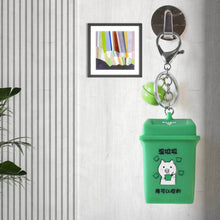 Trash Can Keychain Recycle Can Keyring Novelty Keychain Garbage Classification keyholder for and Adults - dailyneed.life