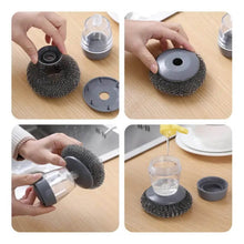Soap Dispensing Dish Brush (1 Pc): Palm Brush, Kitchen Cleaning - dailyneed.life