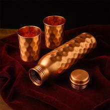 Copper Water Bottle 2 Glasses with Gift Box (3 Pcs Set) - dailyneed.life