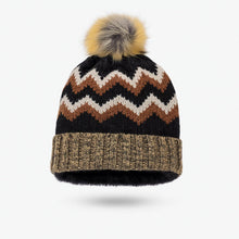 Winter Woolen Knitted Black Inside Fur Beanie Cap (1 Pc / Mix Design & Color) - dailyneed.life