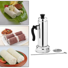 Puttu Maker Set with Steamer Plate & Pressure Cooker Top, Stainless Steel - dailyneed.life