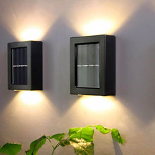 Solar Wall Lights Small Fence Lights Solar Powered Up Down LED Porch Light Garden Lights Outdoor Solar Landscape Lights WaterProof Light (1 Pc) - dailyneed.life