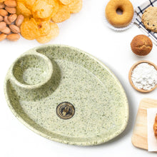 Ceramic Tea/Coffee Cup Set - Alpino 3-Piece with 2-Compartment Serving Platter (BPA-Free) - dailyneed.life