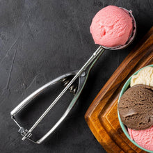 Premium Stainless Steel Ice Cream Scoop with Trigger Release –Approx 70 ML Capacity - dailyneed.life