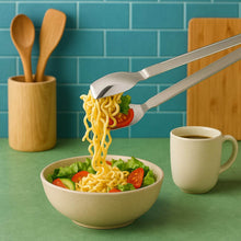 Stainless Steel Multipurpose Serving Tong – 2-in-1 Pasta & Salad Tong (1 Pc) - dailyneed.life