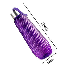 Plastic Fridge Water Bottle Set With Steel Finish Cap (3 Pieces 1 litre) - dailyneed.life