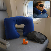 3in1 Air Travel Kit with Pillow, Ear Buds & Eye Mask - dailyneed.life